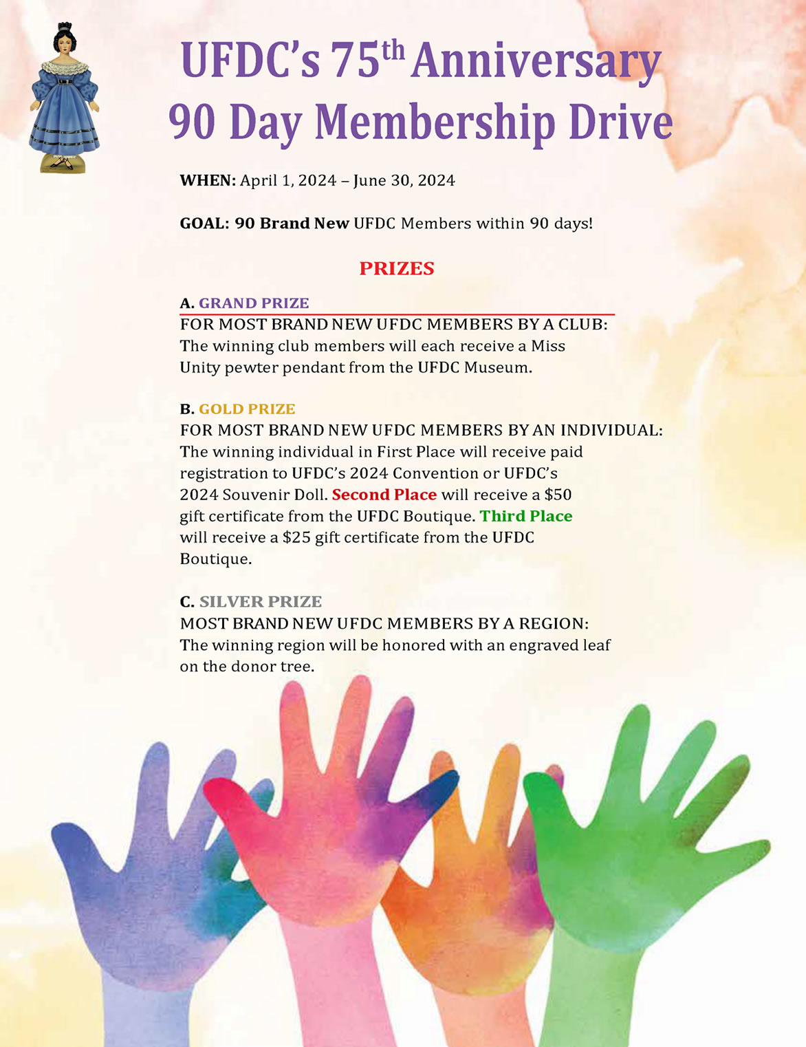 UFDC 90 Day Membership Drive