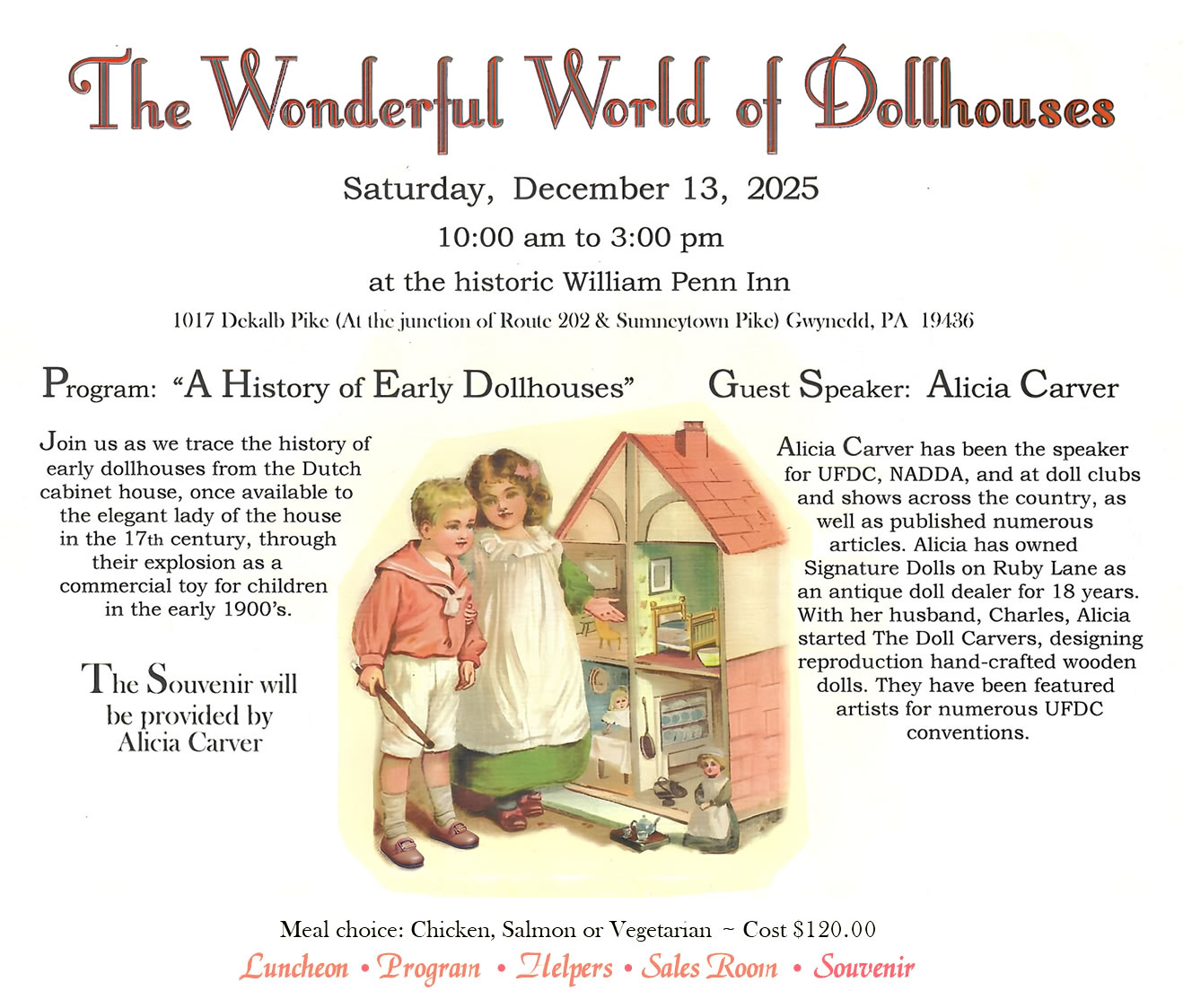 Letitia Penn Doll Club 2025 Christmas Luncheon