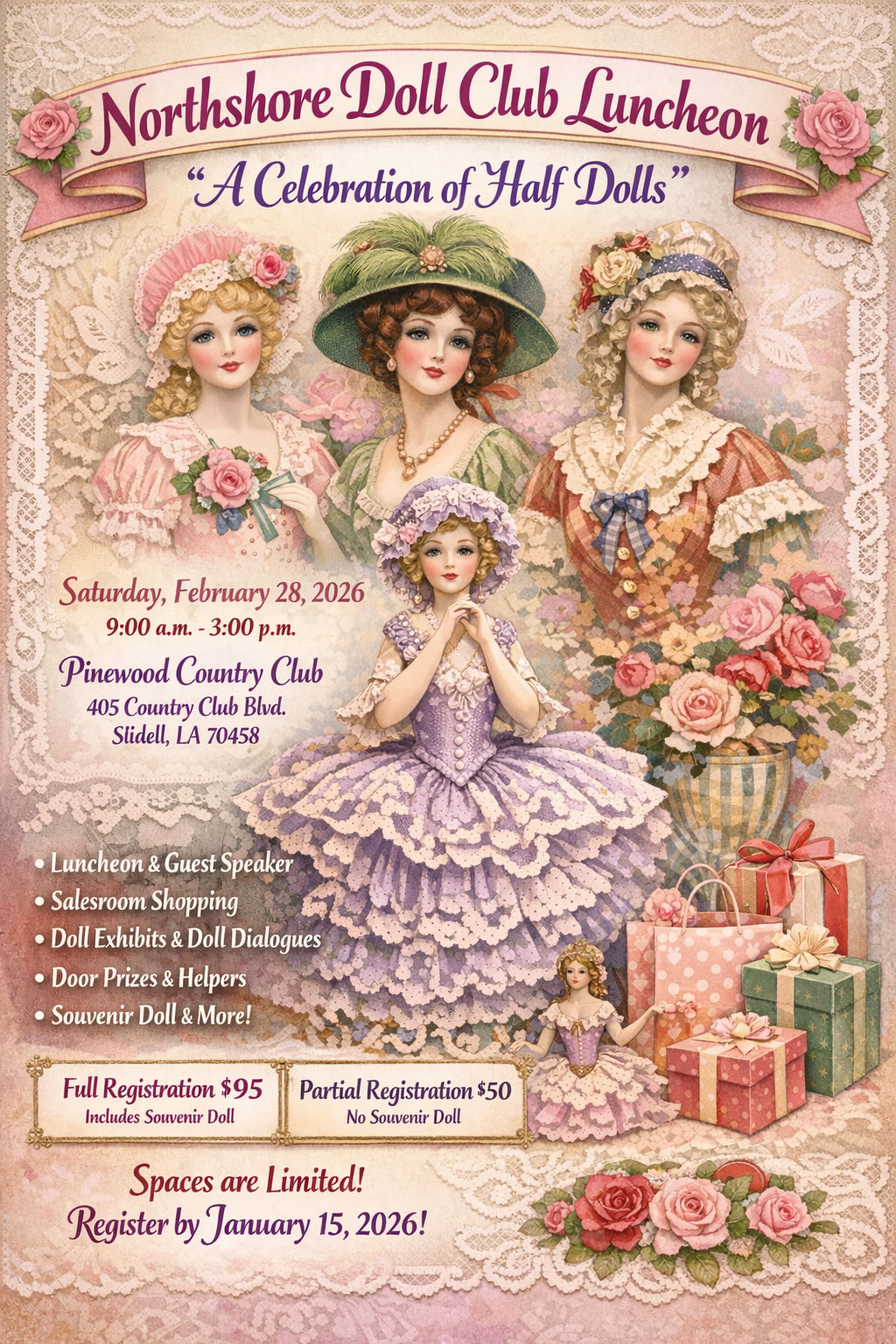 Northshore Doll Club Luncheon - February 28, 2026