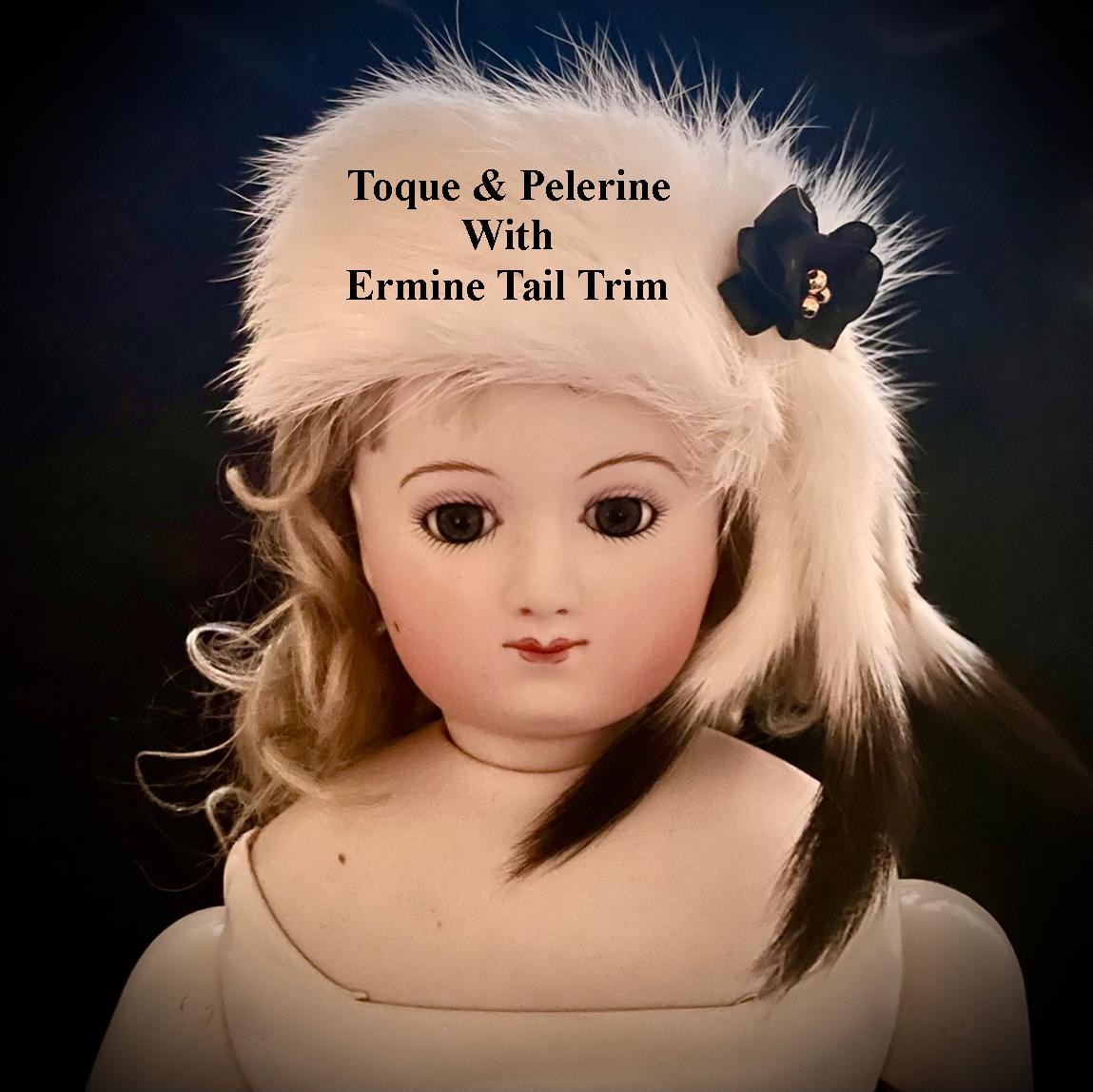 Toque & Pelerine with Ermine Tail Trim