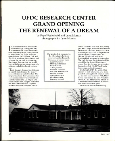 Fall 1997 Featured Article