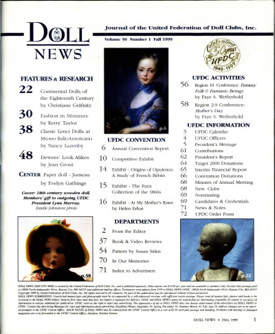 Fall 1999 Table of Contents