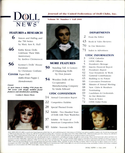Fall 2000 Table of Contents