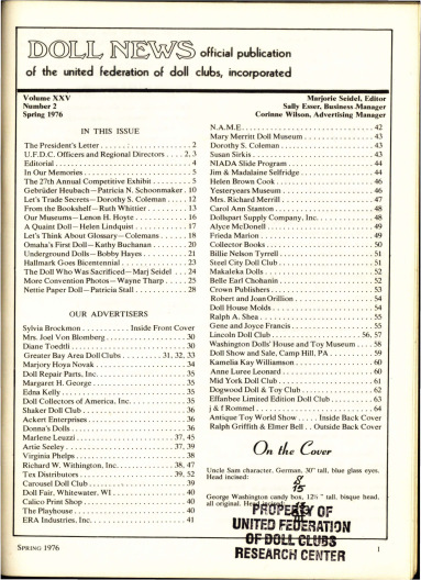 Spring 1976 Table of Contents