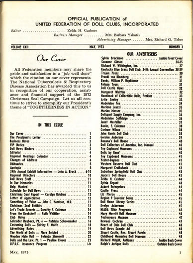 Summer 1973 Table of Contents