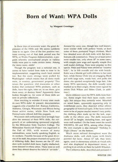 Winter 1981 Featured Article