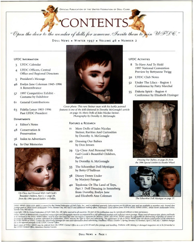 Winter 1997 Table of Contents