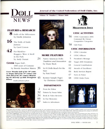 Winter 2000 Table of Contents
