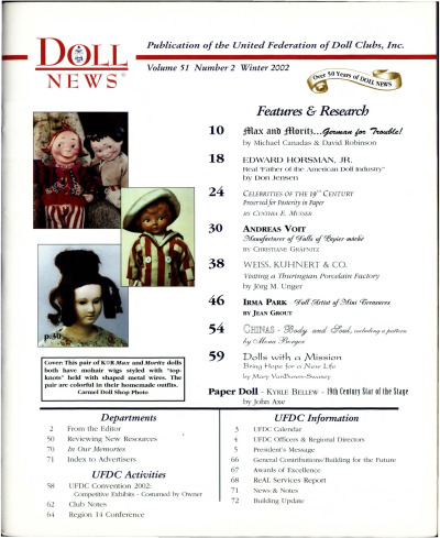 Winter 2002 Table of Contents