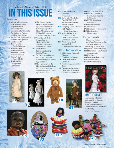 Winter 2018 Table of Contents