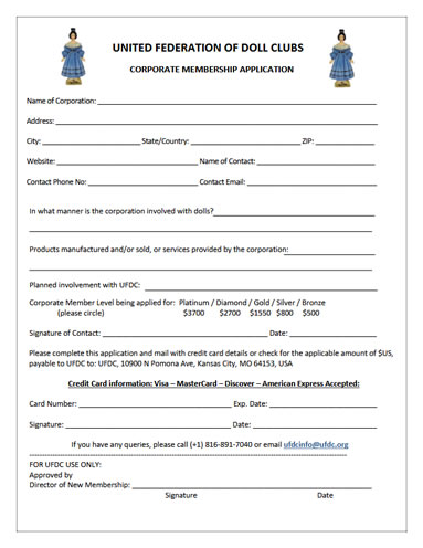 UFDC Corporate Membership Application